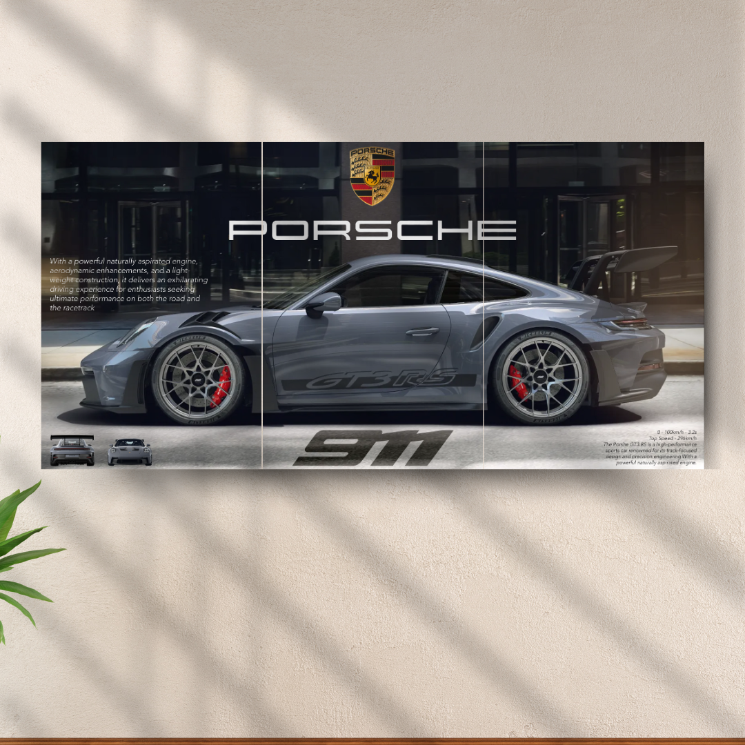 Porsche 911 GT3 RS Panoramic Poster